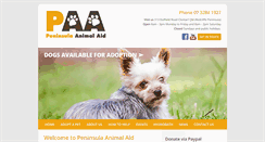 Desktop Screenshot of peninsulaanimalaid.com.au